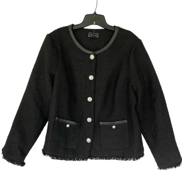 G by Giuliana Black Label Timeless Tweed Jacket NWT size XL - Picture 1 of 6